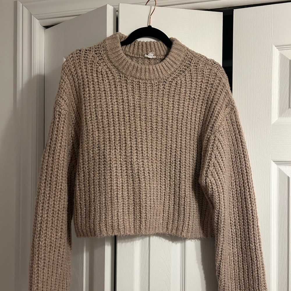 Garage Women's Knit Sweater - Light Brown